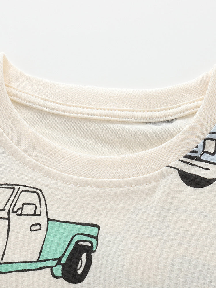 Boys’ Pickup Truck Cotton Pajama Set