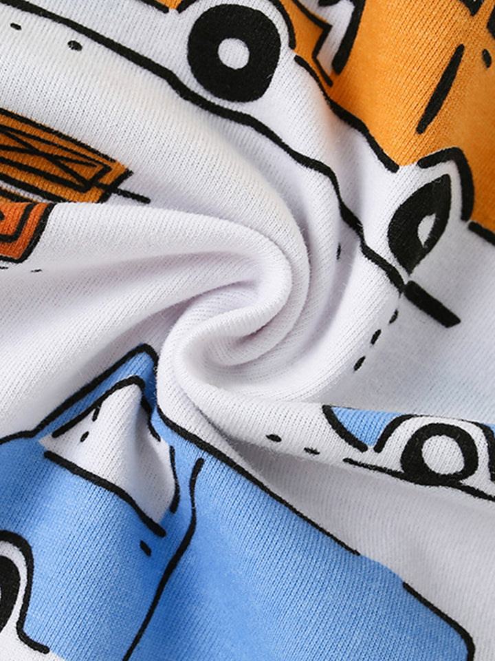 Kids’ City Vehicle Cotton Pajama Set