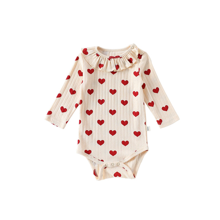 Ruffle Collar Cotton Baby Bodysuit