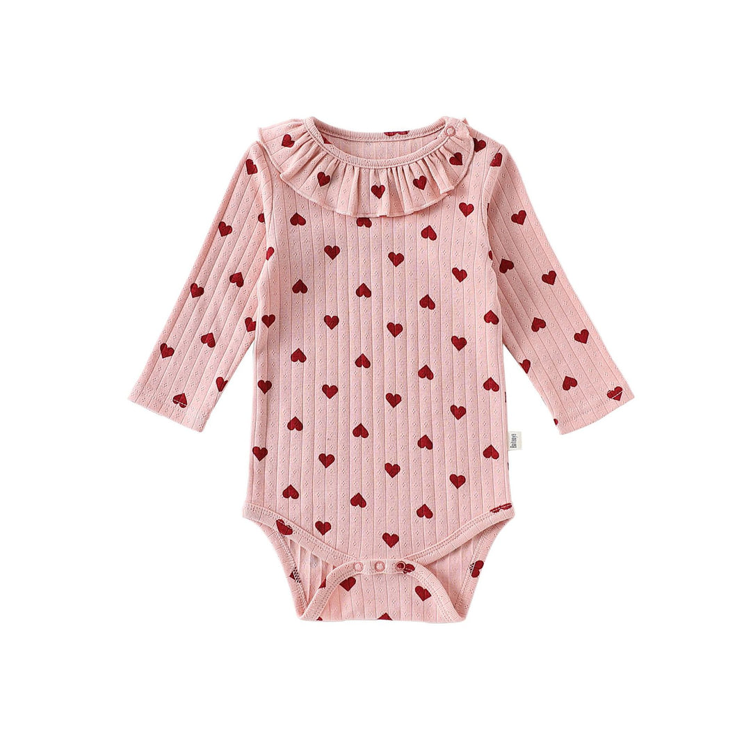 Ruffle Collar Cotton Baby Bodysuit